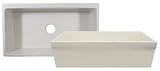 Whitehaus WHQ530 Quatro Fireclay Farmhouse Sink, White
