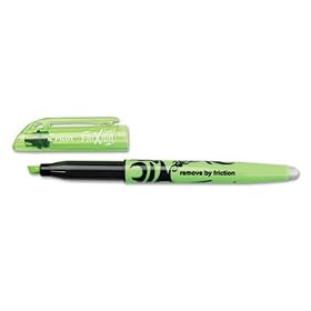 Pilot 46513 - Frixion Lite Erasable Highlighter, Green Ink, Chisel-PIL46513