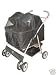 Black Heavy Duty Twin Double Pet Stroller