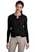 Ladies Fine-Gauge Crewneck Cardigan Sweater