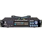 Pyle PWMA3003T 3000W Hybrid Pre Amplifier with AM/FM Tuner/USB/Dual Wireless Mic