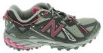 New Balance Women's WT610 Trail Running Shoe,Light Grey/Pink,7.5 B US
