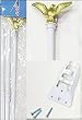 Home 6' Flagpole Steel (White) with Eagle Top