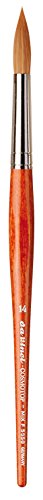da Vinci Watercolor Series 5550 CosmoTop Mix F Paint Brush, Round Synthetic/Natural Mix, Size 14