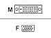 CUSTOM DVI-D TO VGA CABLE DVI-D/M TO HD15/F; 3 Image