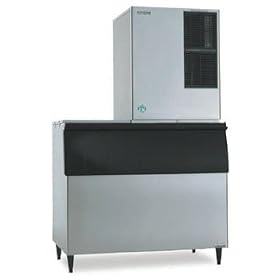 Commercial Ice Maker, Modular Cuber 732 Lb. with 600 Lb. Bin