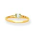 Jewelry : 14k 3mm Aquamarine BirthStone Baby Ring