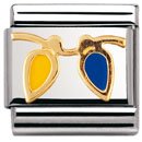 21jLkR46tfL. SL160  NOMINATION Italian Charm in stainless steel, enamel and 18k gold