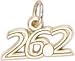 Jewelry : Marathon 26.2 Plain Charm by Rembrandt Charms