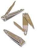 Fingernail Clipper With Swing-out Nail File Each