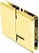 CRL Pinnacle 180 Series Gold Plated 180 Glass-To-Glass Standard Hinge by CR Laurence