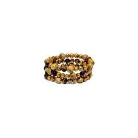 ZALES Chocolate Cultured Freshwater Pearl Three Strand Bracelet with... by