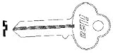 Kaba Ilco Corporation CO1 Corbin Key Blank - E-z(pack of 10)