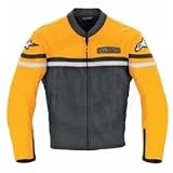 ALPINESTARS 7-2 BLACK/GRAY LEATHER JACKET! 60/50