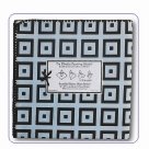 Swaddle Designs Swaddledesigns Swaddling Baby Receiving Blanket in Pastel Blue and Brown with Mod Squares