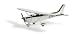 Herpa Wings chromium plated Cessna 172 Skyhawk model Airplane
