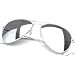 Klassische Pilotenbrille verspiegelt, silber