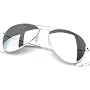 Klassische Pilotenbrille verspiegelt, silber 