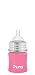 Pura Stainless Kiki Infant Bottle Stainless Steel, 5 Ounce, Pretty Pink, 0-6 Months