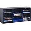 Holzregal f�r 33 Blu-Ray Boxen, mit Federmechanik, schwarz, Display-Karton , BECO, 733.10