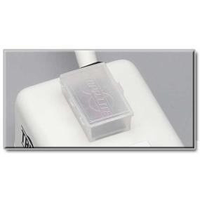 Transparent switch cover snaps tight to prevent accidental shutoff