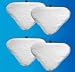 4 Replacement Pads Compatible with H2O H20 Steam Mop