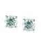 Aquamarine Birthstone Post Earrings