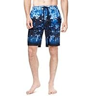 XXXL North Coast Palm Tree Print Quick Dry Swim Shorts