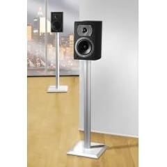 VCM 2x Boxenstand "Parma-Mini" | Aus Aluminium & Lack f�r Lautsprecher (Schwarzlack)