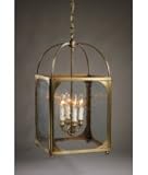 IMAGE OF Northeast Lantern 6832R-AC-LT4-CLR 2 Light Foyer Lantern in Antique Copper with Clear Glass glass