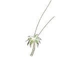 Signature 18' Created Green Opal Palm Tree STERLING SILVER