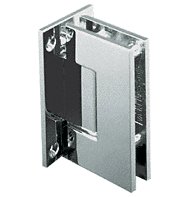 CRL Geneva 037 Series Brushed Pewter Wall Mount Full Back Plate Standard Hinge