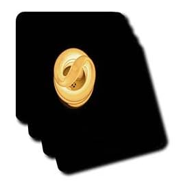 light bulb in the dark - Set Of 4 Ceramic Tile Coasters by 3dRose LLC