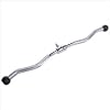 Revolving curl bar with rubber knob