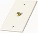 Audiovox Vh62 Single Coaxial Wall Plate (Ivory)