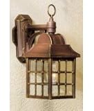 IMAGE OF Hanover Lantern B8212RMABS Revere Small 1 Light Outdoor Wall Light in Antique Brass with Clear Beveled Glass glass