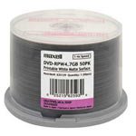 MAXELL DVD-R MEDIA 8X 4.7GB 50-PK SPINDLE PRINTABLE (Shiny silver) (Retail)