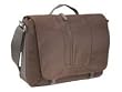 BROWN NYLON URBAN STYLED MESSENGER BAG FOR LAPTOP 15.4IN