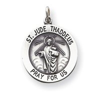 Sterling Silver St. Jude Thaddeus Medal
