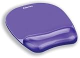 Purple Gel Crystal Transparent Mousepad and Wrist Rest
