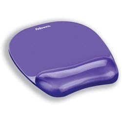 Purple Gel Crystal Transparent Mousepad and Wrist Rest