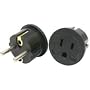 American to German Grounded Plug Adapter