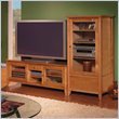 Bush Furniture Napa Wood Plasma TV Stand and Audio Rack