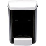 Unisan Clearvu Liquid Soap Dispenser, 30 Oz., 4-1/2W X 4D X 6-1/4H, Black/White