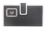 Kansas Jayhawks Black and Silver Checkbook Wallet
