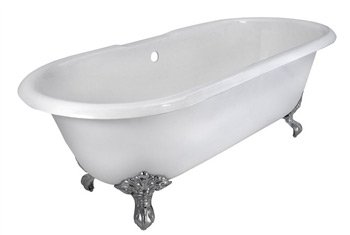 67 Dual Clawfoot Tub Imperial Feet
