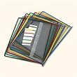 Tarifold P090 Pivoting Pockets, Assorted Colors, 10-Pack