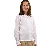 French Toast Uniforms Girls' Long Sleeve Pointy Collar Blouse (Regular sizes 6-20 and Plus/Half Sizes 10.5-20.5)
