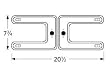 Stainless Steel 2-Piece H-Shaped Burner for Broil-Mate and Sterling/Shepherd Grills