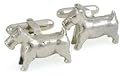 Sterling silver Monopoly dog cufflinks with presentation box